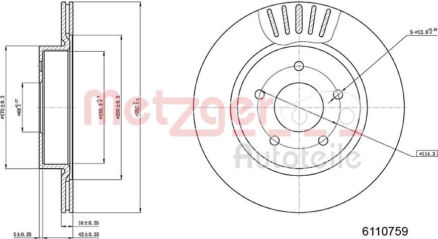 Metzger 6110759 - Kočioni disk www.molydon.hr