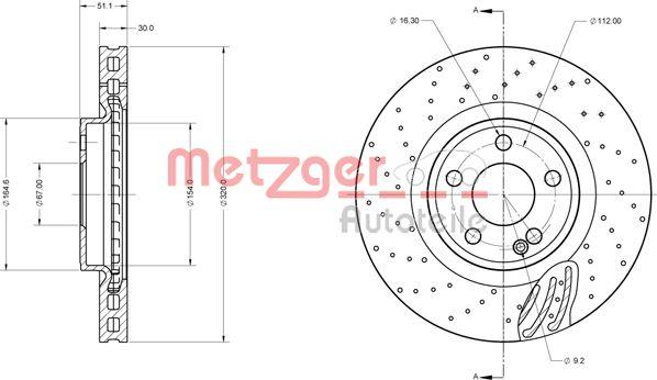 Metzger 6110754 - Kočioni disk www.molydon.hr