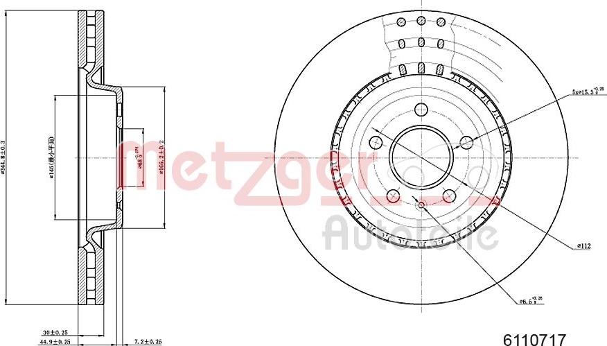 Metzger 6110717 - Kočioni disk www.molydon.hr