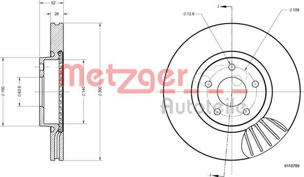 Metzger 6110789 - Kočioni disk www.molydon.hr