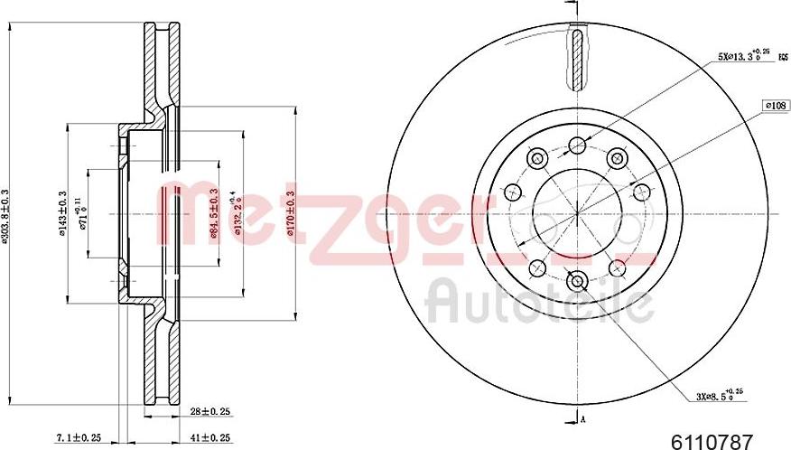 Metzger 6110787 - Kočioni disk www.molydon.hr