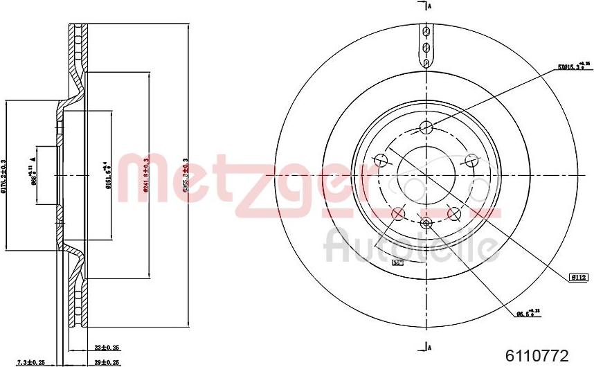 Metzger 6110772 - Kočioni disk www.molydon.hr