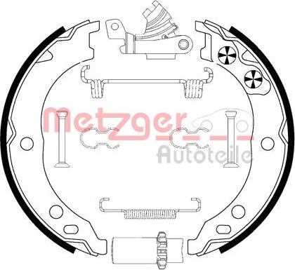 Metzger 0152019 - Komplet kočionih obloga, rucna kočnica www.molydon.hr