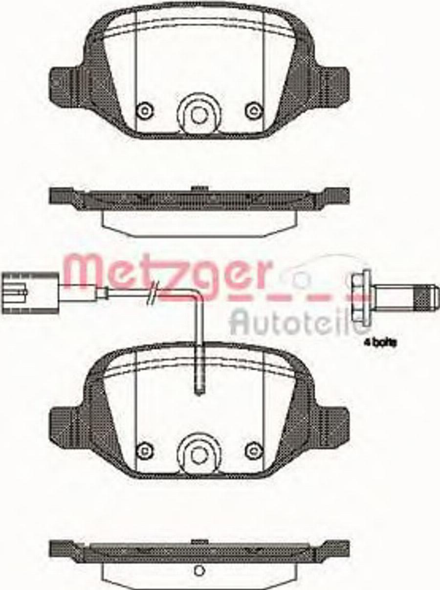 Metzger 072712 - Komplet Pločica, disk-kočnica www.molydon.hr