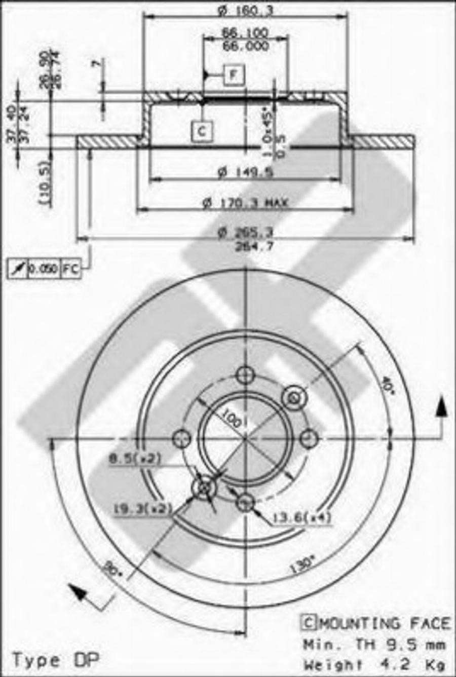 Metzger 14416 - Kočioni disk www.molydon.hr