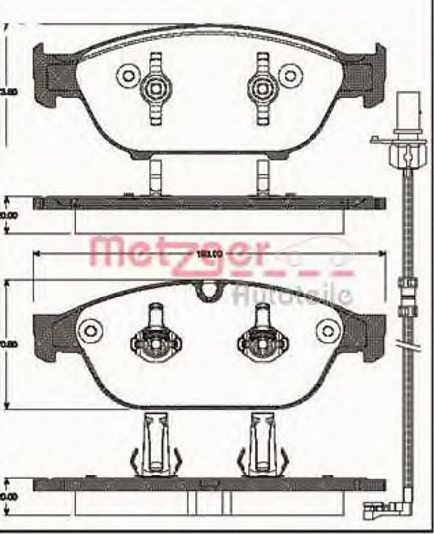 Metzger 1441.02 - Komplet Pločica, disk-kočnica www.molydon.hr