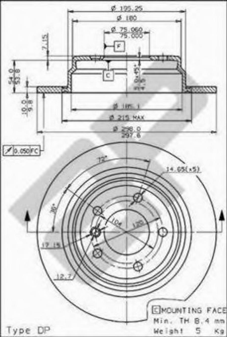 Metzger 14642V - Kočioni disk www.molydon.hr