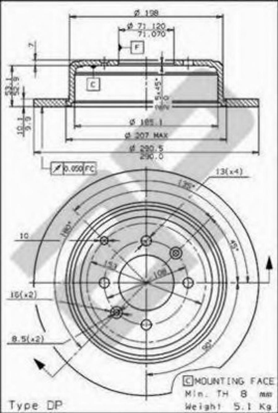 Metzger 14647 - Kočioni disk www.molydon.hr