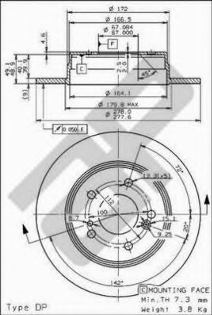 Metzger 14845V - Kočioni disk www.molydon.hr