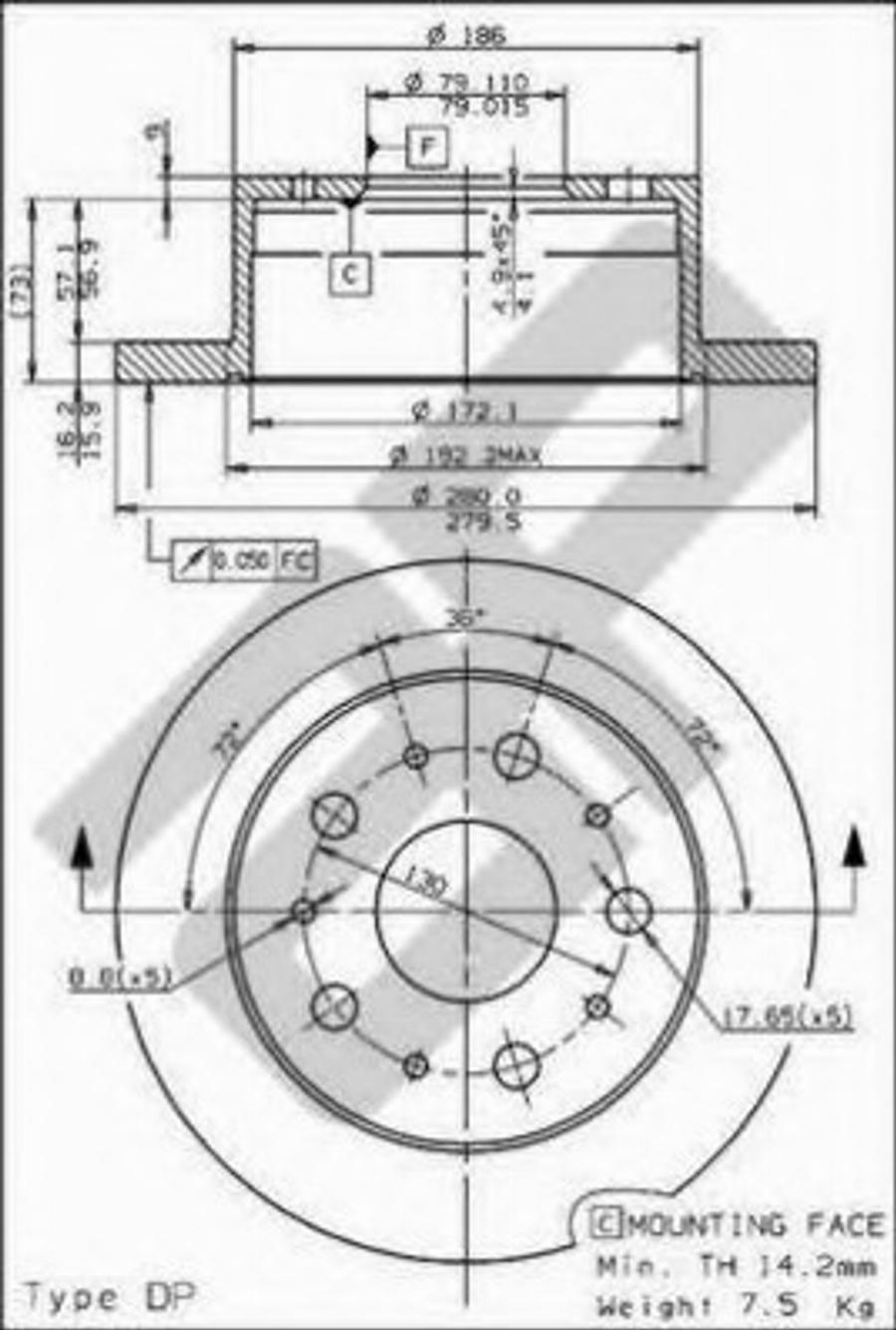 Metzger 14808 - Kočioni disk www.molydon.hr