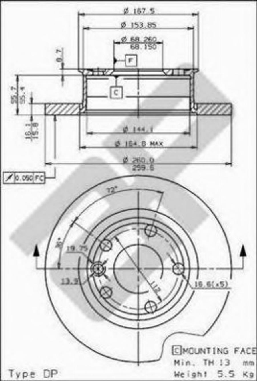 Metzger 14353 - Kočioni disk www.molydon.hr