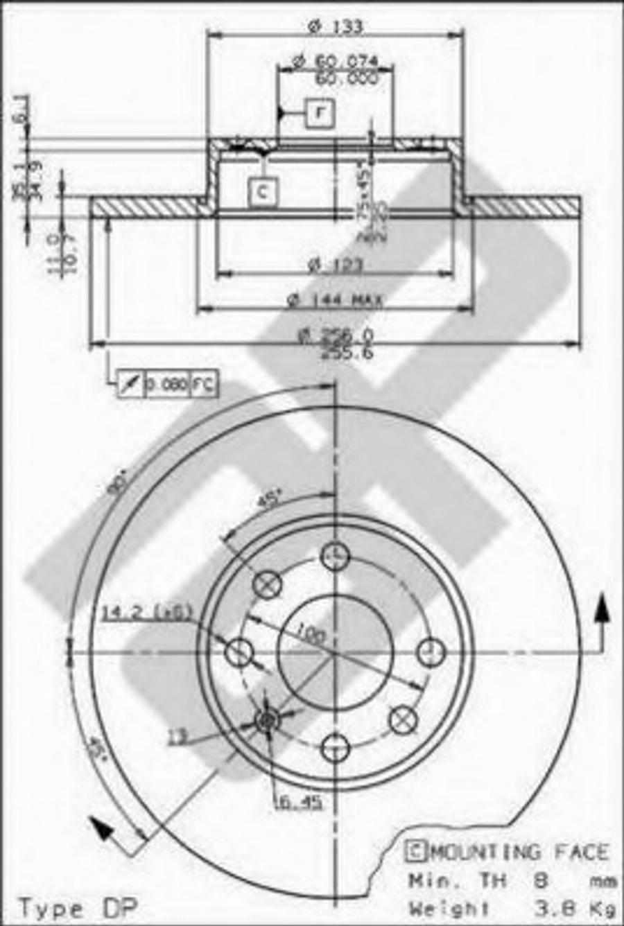 Metzger 15374 - Kočioni disk www.molydon.hr