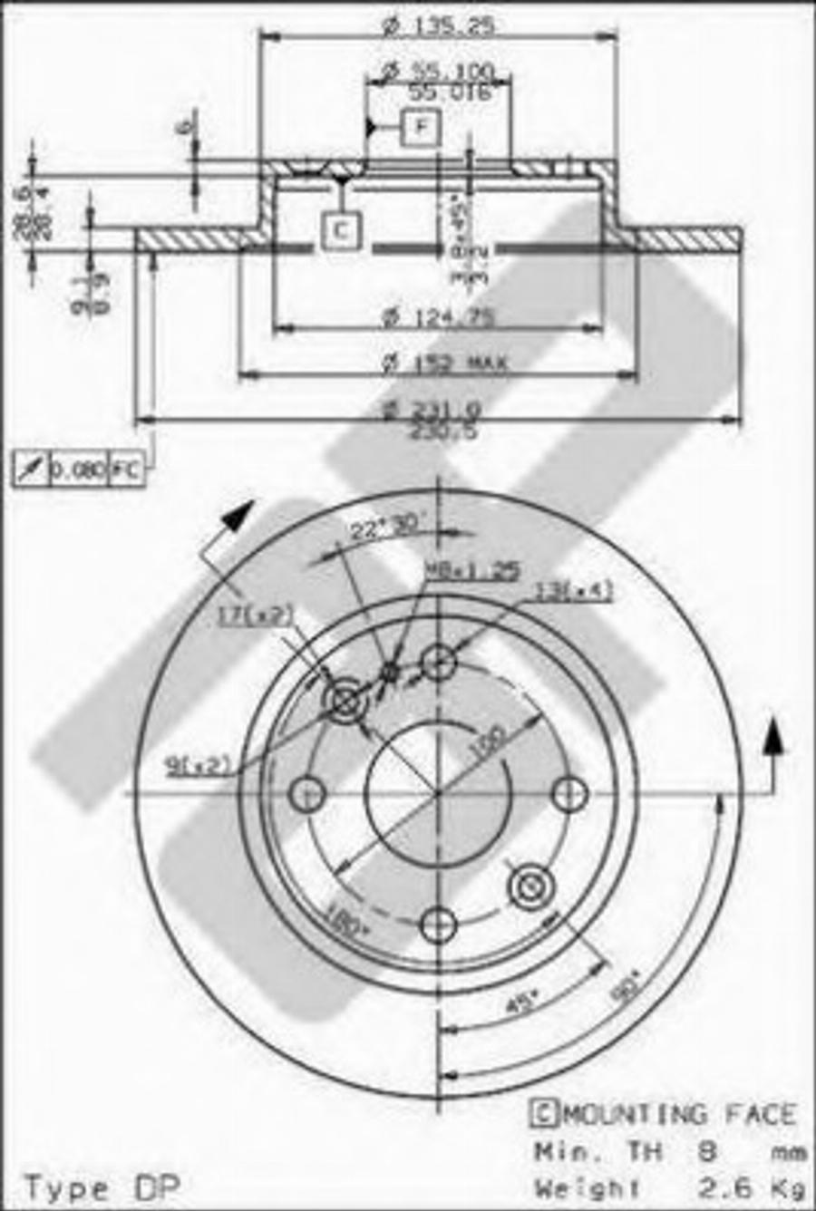 Metzger 15371 - Kočioni disk www.molydon.hr