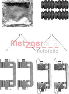 Metzger 109-1811 - Komplet pribora, Pločica disk kočnice www.molydon.hr