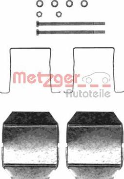 Metzger 109-1237 - Komplet pribora, Pločica disk kočnice www.molydon.hr