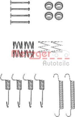 Metzger 105-0008 - Komplet pribora, kočione papuce rucne kočnice www.molydon.hr