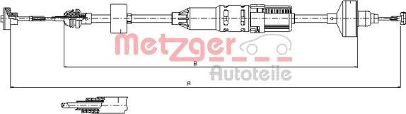 Metzger 10.3443 - Sajla, mehanizam za aktiviranje kvacila www.molydon.hr