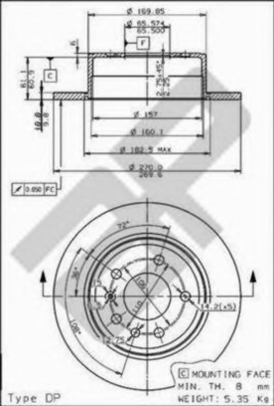 Metzger 10348 - Kočioni disk www.molydon.hr