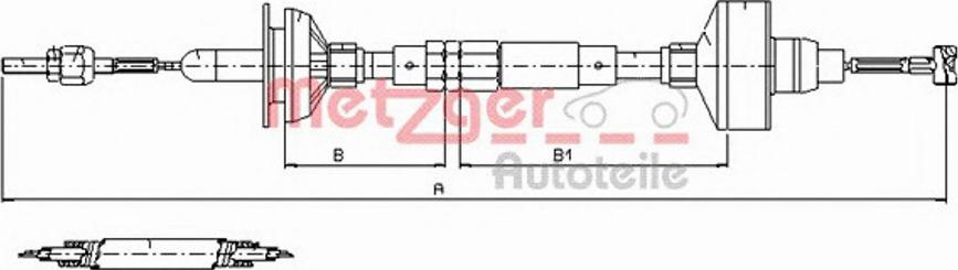 Metzger 10.3143 - Sajla, mehanizam za aktiviranje kvacila www.molydon.hr