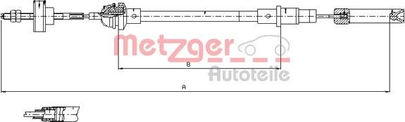 Metzger 10.338 - Sajla, mehanizam za aktiviranje kvacila www.molydon.hr