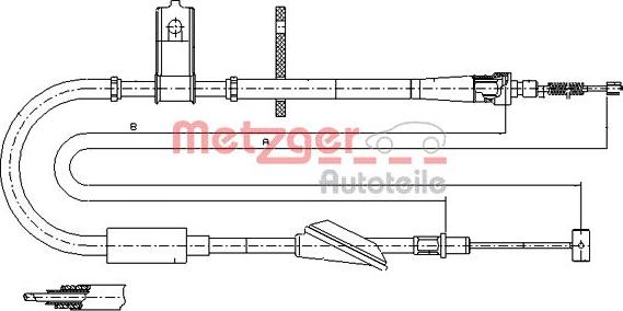 Metzger 11.5744 - Sajla ručne kočnice www.molydon.hr