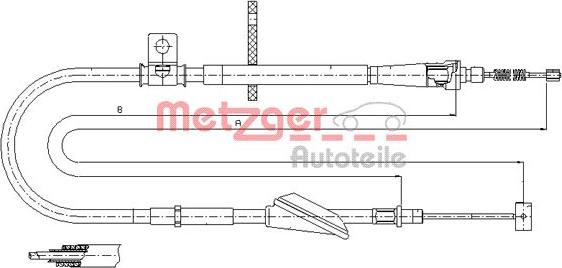 Metzger 11.5741 - Sajla ručne kočnice www.molydon.hr