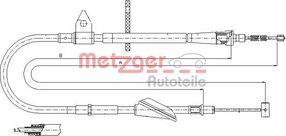 Metzger 11.5743 - Sajla ručne kočnice www.molydon.hr