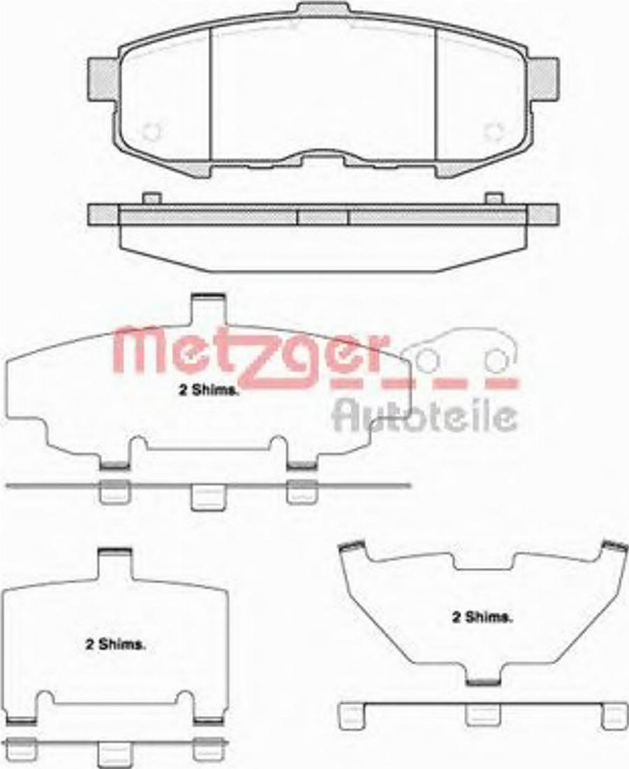 Metzger 116000 - Komplet Pločica, disk-kočnica www.molydon.hr