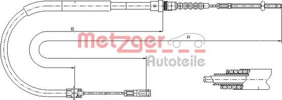 Metzger 11.6025 - Sajla ručne kočnice www.molydon.hr