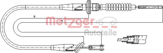 Metzger 11.2535 - Sajla, mehanizam za aktiviranje kvacila www.molydon.hr