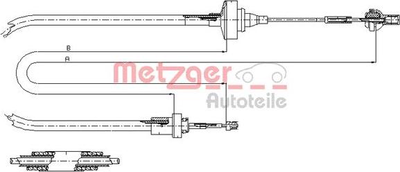 Metzger 11.2871 - Sajla, mehanizam za aktiviranje kvacila www.molydon.hr