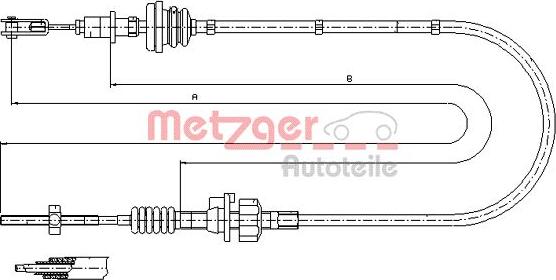 Metzger 11.2256 - Sajla, mehanizam za aktiviranje kvacila www.molydon.hr