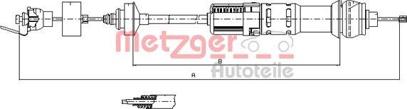 Metzger 11.2284 - Sajla, mehanizam za aktiviranje kvacila www.molydon.hr