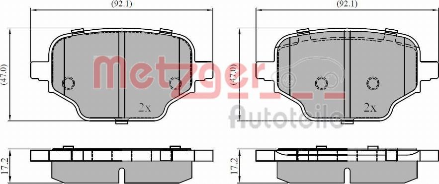 Metzger 1170943 - Komplet Pločica, disk-kočnica www.molydon.hr