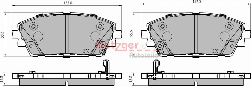 Metzger 1170952 - Komplet Pločica, disk-kočnica www.molydon.hr