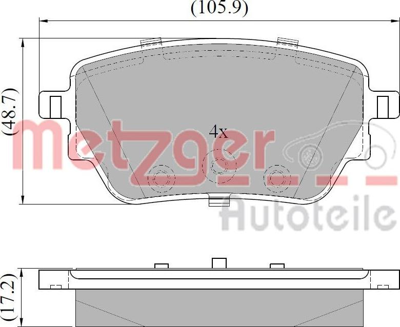 Metzger 1170957 - Komplet Pločica, disk-kočnica www.molydon.hr