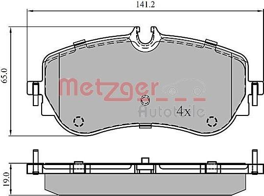 Metzger 1170905 - Komplet Pločica, disk-kočnica www.molydon.hr