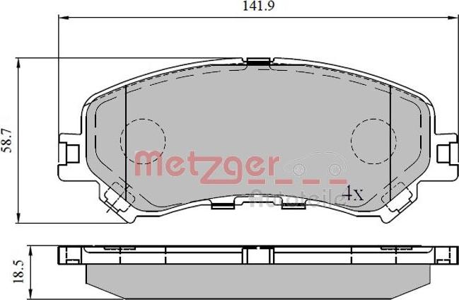 Metzger 1170908 - Komplet Pločica, disk-kočnica www.molydon.hr