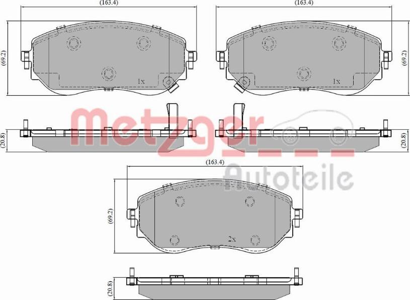 Metzger 1170936 - Komplet Pločica, disk-kočnica www.molydon.hr