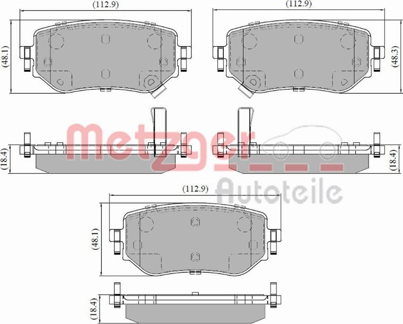 Metzger 1170937 - Komplet Pločica, disk-kočnica www.molydon.hr