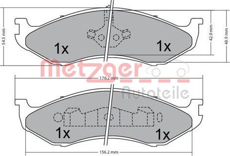 Metzger 1170452 - Komplet Pločica, disk-kočnica www.molydon.hr