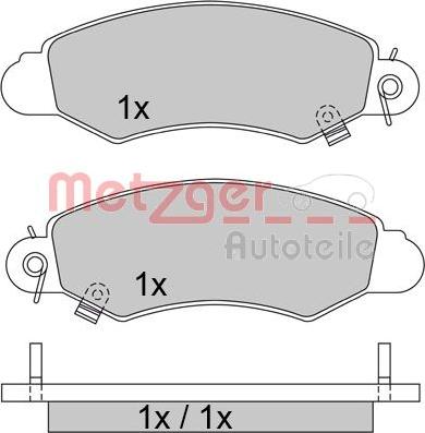 Metzger 1170457 - Komplet Pločica, disk-kočnica www.molydon.hr