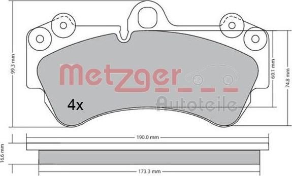 Metzger 1170405 - Komplet Pločica, disk-kočnica www.molydon.hr