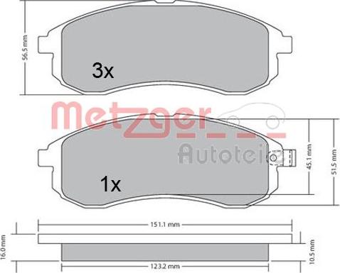 Metzger 1170406 - Komplet Pločica, disk-kočnica www.molydon.hr