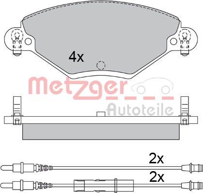 Metzger 1170419 - Komplet Pločica, disk-kočnica www.molydon.hr