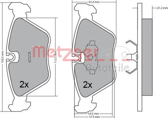 Metzger 1170489 - Komplet Pločica, disk-kočnica www.molydon.hr