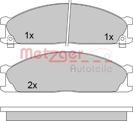 Metzger 1170488 - Komplet Pločica, disk-kočnica www.molydon.hr