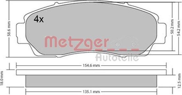 Metzger 1170482 - Komplet Pločica, disk-kočnica www.molydon.hr