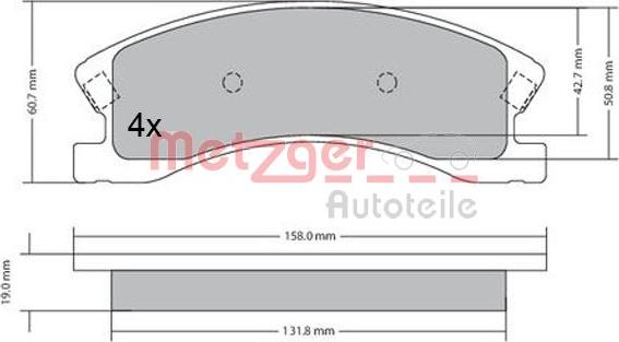 Metzger 1170439 - Komplet Pločica, disk-kočnica www.molydon.hr