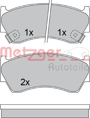 Metzger 1170433 - Komplet Pločica, disk-kočnica www.molydon.hr